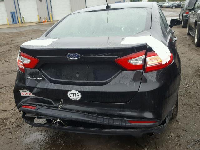 3FA6P0G79DR334886 - 2013 FORD FUSION S BLACK photo 9