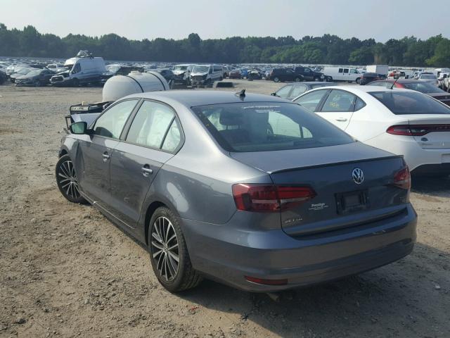 3VWD17AJ0GM217566 - 2016 VOLKSWAGEN JETTA SPOR GRAY photo 3