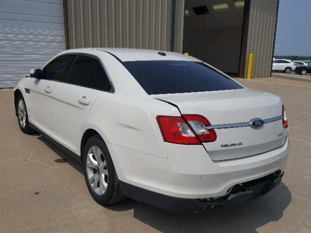 1FAHP2EW1CG128319 - 2012 FORD TAURUS SEL WHITE photo 3