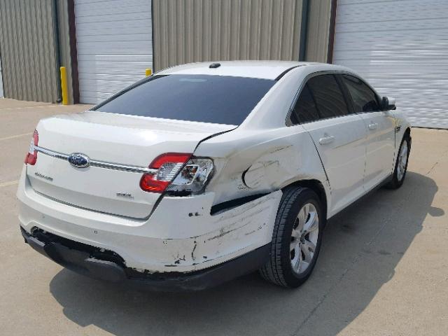 1FAHP2EW1CG128319 - 2012 FORD TAURUS SEL WHITE photo 4