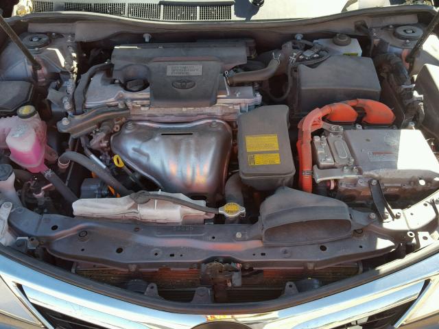 4T1BD1FKXCU004111 - 2012 TOYOTA CAMRY HYBR GRAY photo 7