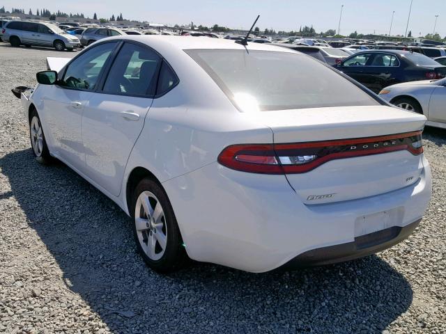 1C3CDFBB9GD668020 - 2016 DODGE DART SXT WHITE photo 3