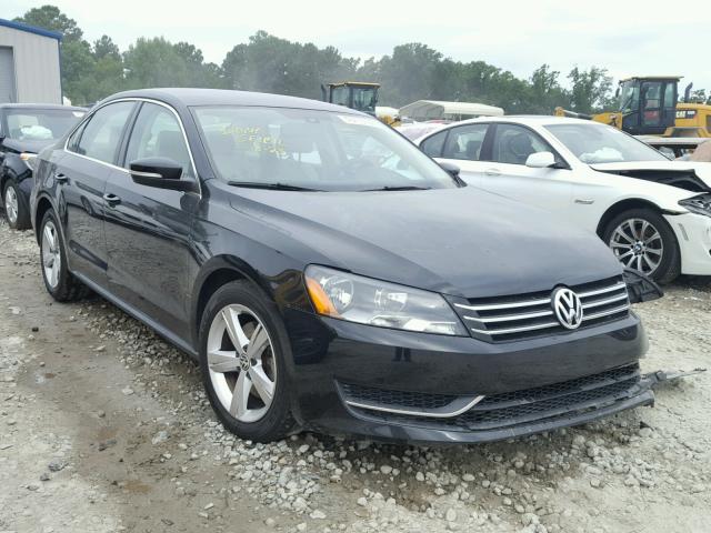 1VWBH7A39DC034314 - 2013 VOLKSWAGEN PASSAT SE BLACK photo 1