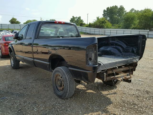 1D7KS28D37J575354 - 2007 DODGE RAM 2500 S BLACK photo 3