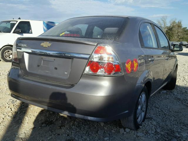 KL1TD5DE5BB257335 - 2011 CHEVROLET AVEO LS SILVER photo 4