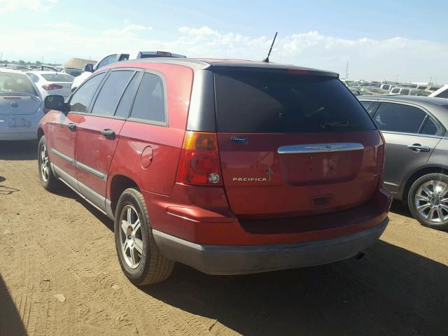 2A8GM48L48R658794 - 2008 CHRYSLER PACIFICA L წითელი ფოტო 3