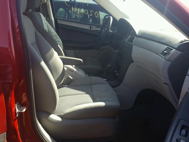 2A8GM48L48R658794 - 2008 CHRYSLER PACIFICA L წითელი ფოტო 5