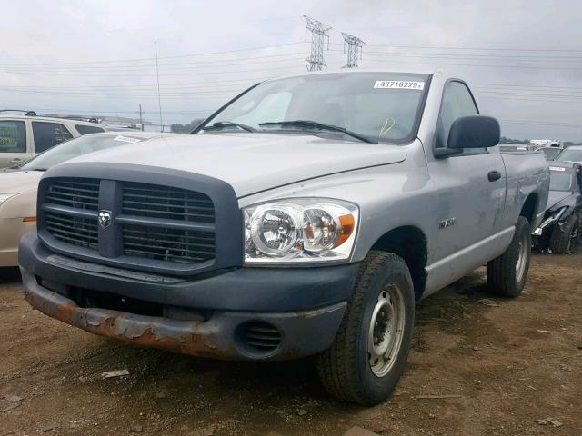 1D7HA16KX8J161241 - 2008 DODGE RAM 1500 S SILVER photo 2