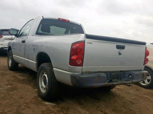 1D7HA16KX8J161241 - 2008 DODGE RAM 1500 S SILVER photo 3