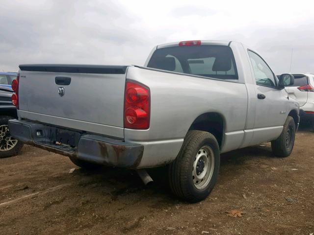 1D7HA16KX8J161241 - 2008 DODGE RAM 1500 S SILVER photo 4