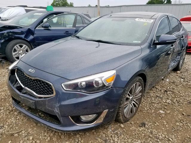 KNALN4D75E5141280 - 2014 KIA CADENZA PR GRAY photo 2