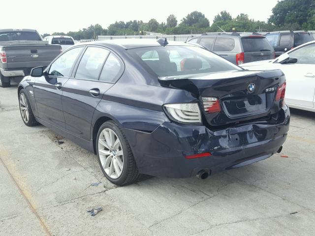 WBAFU7C54BDU55800 - 2011 BMW 535 XI BLUE photo 3