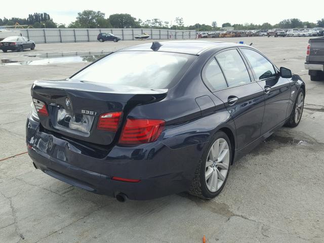 WBAFU7C54BDU55800 - 2011 BMW 535 XI BLUE photo 4