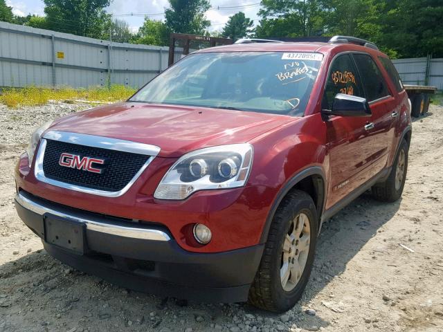 1GKER13717J136771 - 2007 GMC ACADIA SLE RED photo 2