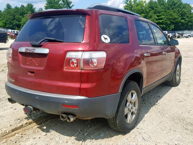 1GKER13717J136771 - 2007 GMC ACADIA SLE RED photo 4