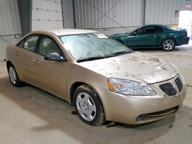 1G2ZF58B074196344 - 2007 PONTIAC G6 VALUE L GOLD photo 1