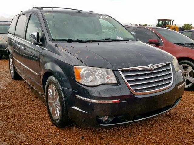 2A8HR64X18R689088 - 2008 CHRYSLER TOWN & COU BLACK photo 1