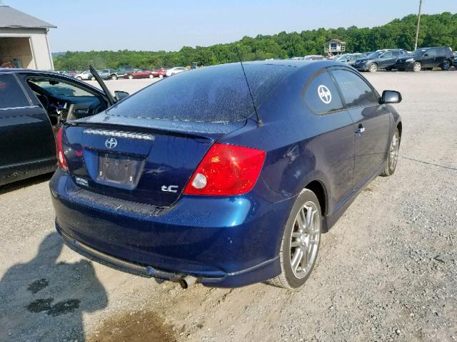 JTKDE177250015417 - 2005 TOYOTA SCION TC BLUE photo 4