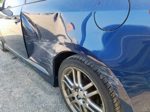 JTKDE177250015417 - 2005 TOYOTA SCION TC BLUE photo 9