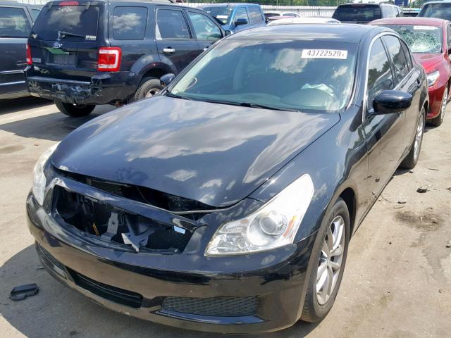 JNKCV61E59M311116 - 2009 INFINITI G37 BASE BLACK photo 2