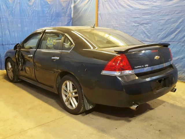 2G1WC5EM2A1172345 - 2010 CHEVROLET IMPALA LTZ BLACK photo 3