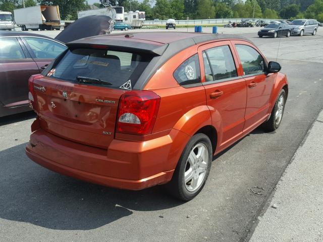 1B3HB48A89D108584 - 2009 DODGE CALIBER SX ORANGE photo 4