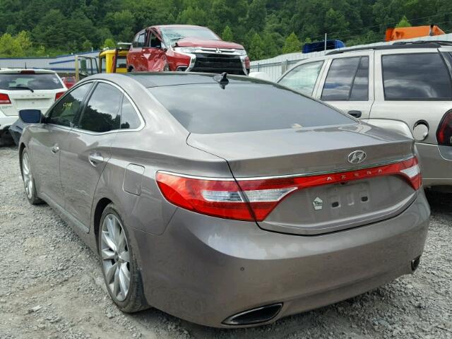 KMHFH4JG1DA233001 - 2013 HYUNDAI AZERA GLS GRAY photo 3