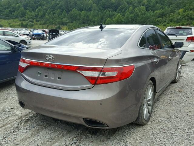 KMHFH4JG1DA233001 - 2013 HYUNDAI AZERA GLS GRAY photo 4