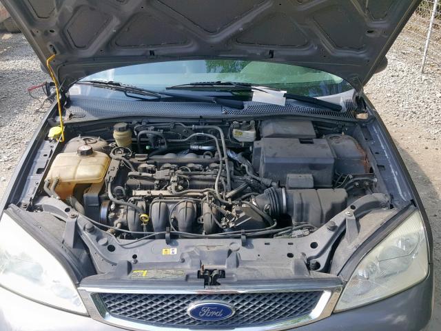 1FAFP34N15W202840 - 2005 FORD FOCUS ZX4 GRAY photo 7