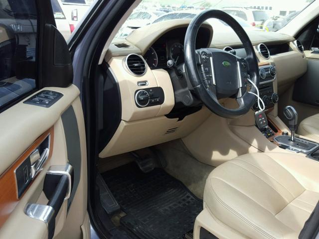 SALAM2D46AA546811 - 2010 LAND ROVER LR4 HSE PL BLUE photo 9