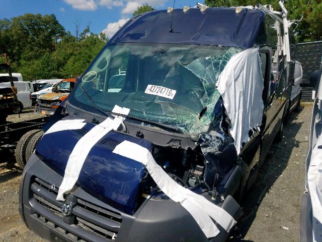 3C6TRVDGXJE143867 - 2018 RAM PROMASTER 蓝色 照片 2