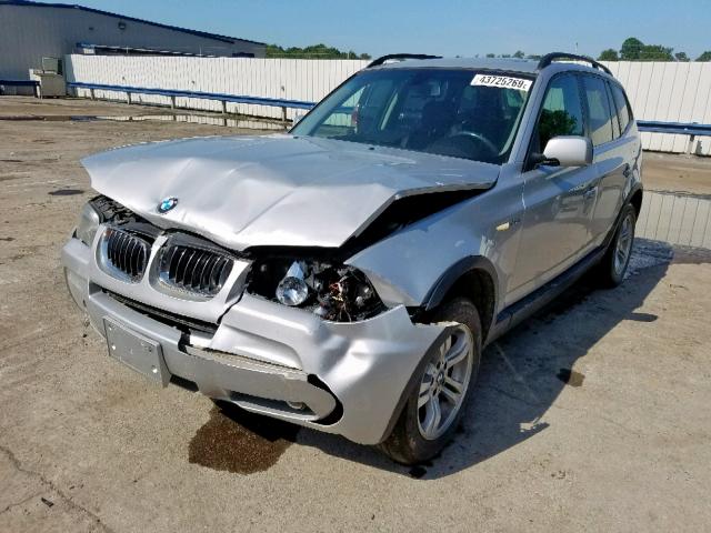 WBXPA93466WG80707 - 2006 BMW X3 3.0I SILVER photo 2