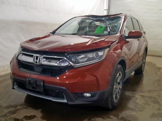 5J6RW2H85JL015065 - 2018 HONDA CR-V EXL RED photo 2