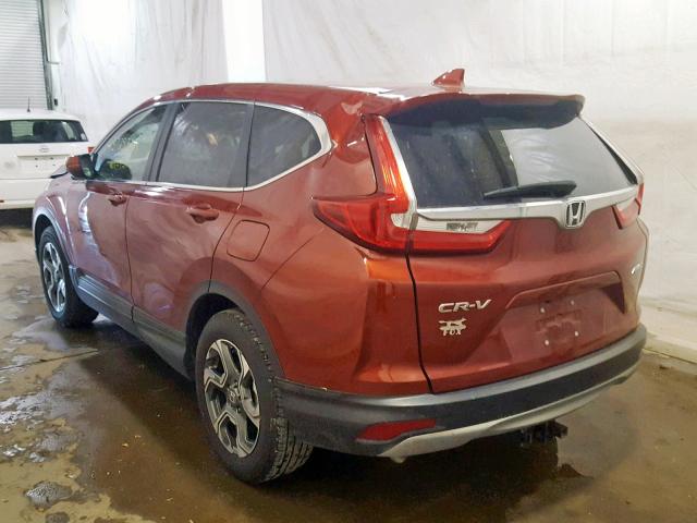 5J6RW2H85JL015065 - 2018 HONDA CR-V EXL RED photo 3