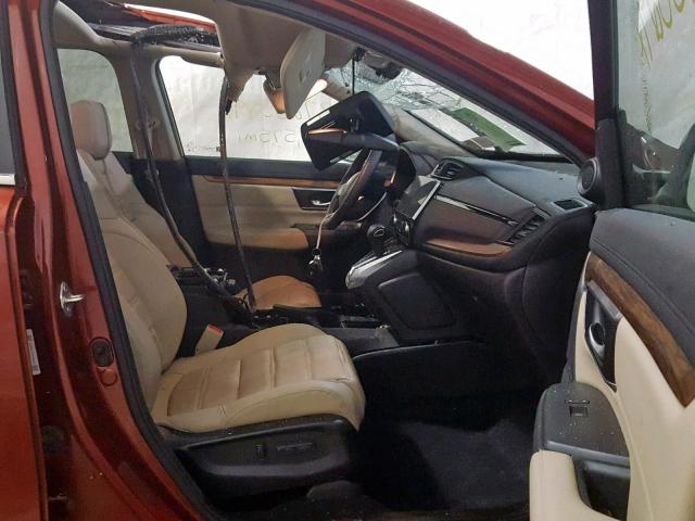 5J6RW2H85JL015065 - 2018 HONDA CR-V EXL RED photo 5