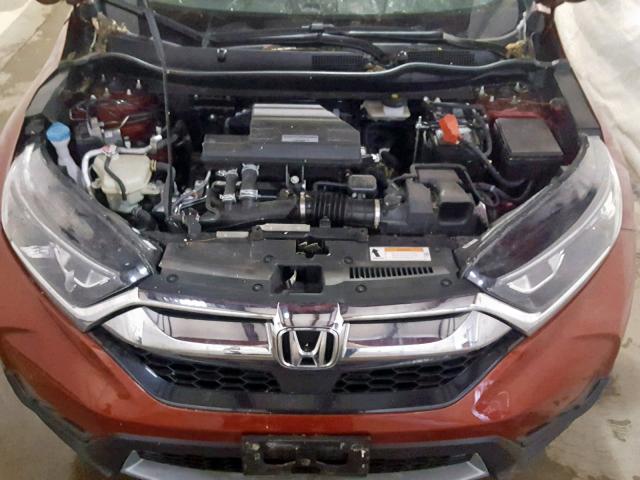 5J6RW2H85JL015065 - 2018 HONDA CR-V EXL RED photo 7