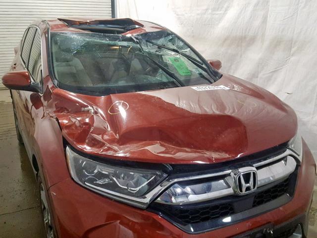 5J6RW2H85JL015065 - 2018 HONDA CR-V EXL RED photo 9