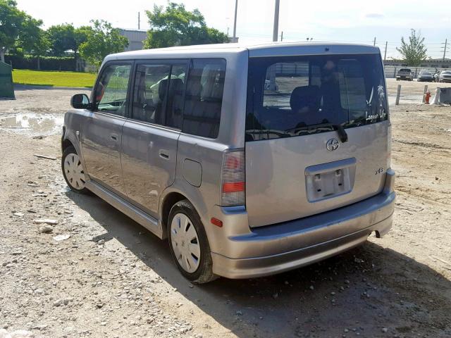 JTLKT324064039601 - 2006 TOYOTA SCION GRAY photo 3