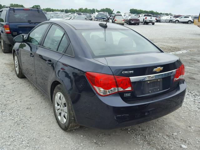 1G1PA5SH5F7117755 - 2015 CHEVROLET CRUZE LS BLUE photo 3