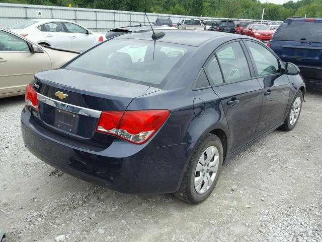 1G1PA5SH5F7117755 - 2015 CHEVROLET CRUZE LS BLUE photo 4