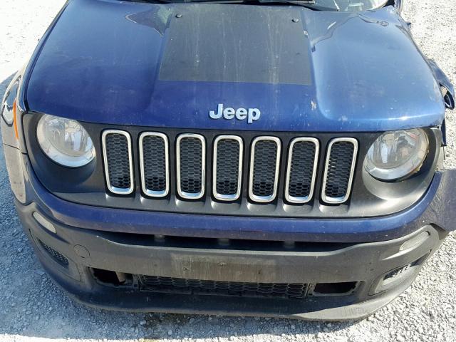 ZACCJAAB2HPF74556 - 2017 JEEP RENEGADE S BLUE photo 7