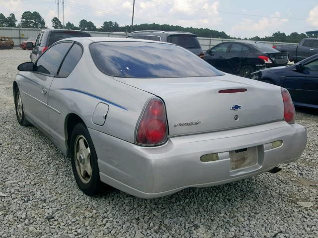 2G1WW12E249439745 - 2004 CHEVROLET MONTE CARL ვერცხლისფერი ფოტო 3