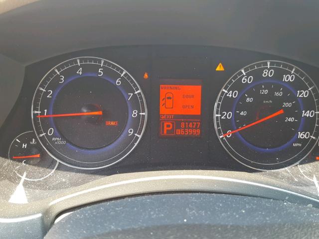 JN1AJ0HPXAM702987 - 2010 INFINITI EX35 BASE SILVER photo 8