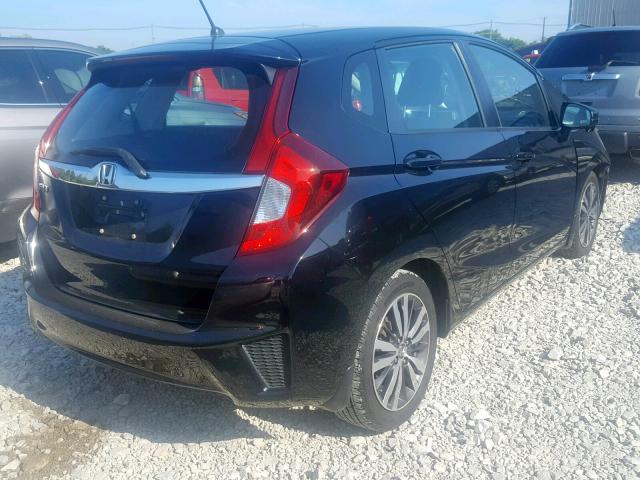 3HGGK5H88FM702753 - 2015 HONDA FIT EX BLACK photo 4