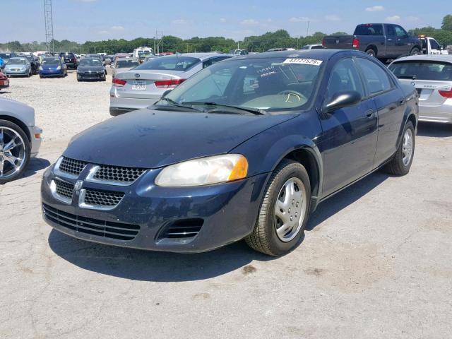 1B3EL36T54N134870 - 2004 DODGE STRATUS SE BLUE photo 2