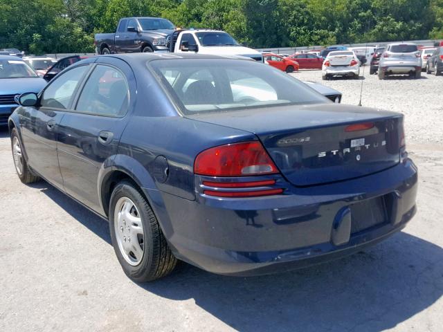 1B3EL36T54N134870 - 2004 DODGE STRATUS SE BLUE photo 3