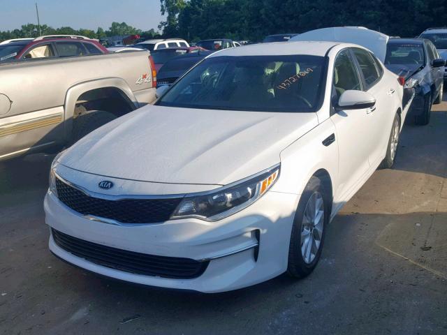 5XXGT4L32GG052063 - 2016 KIA OPTIMA LX WHITE photo 2