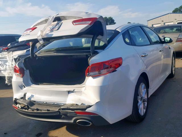 5XXGT4L32GG052063 - 2016 KIA OPTIMA LX WHITE photo 4