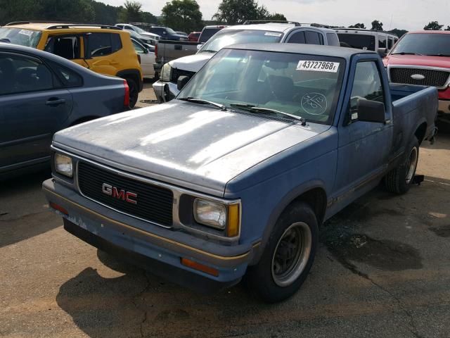 1GTCS14R7P8502666 - 1993 GMC SONOMA BLUE photo 2