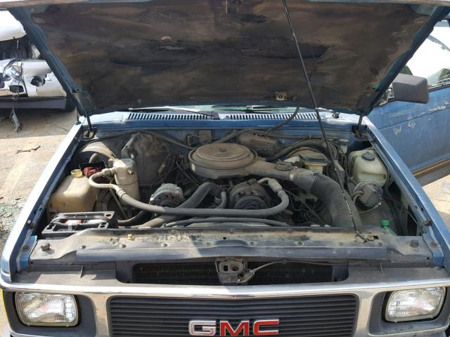 1GTCS14R7P8502666 - 1993 GMC SONOMA BLUE photo 7